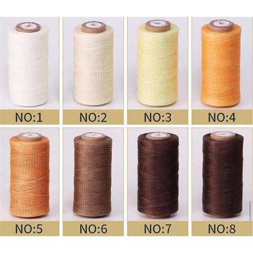 Hot 100pcs/lot Durable 240 Meters 0.8mm 150D Leather Waxed Thread Cord for DIY Handicraft Tool Hand Stitching Thread