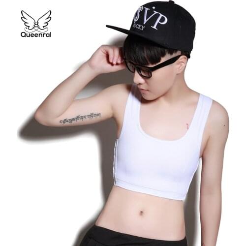 Binder Chest Summer Tank Tops Solid Short shaper lesbian Corset Anti-humpback Corrective Underwear Seamless sports Breathable