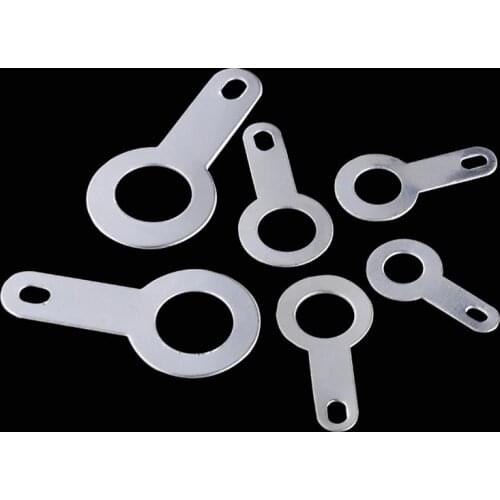 Single head brazing sheet copper silver plated wire ear washer round soldering terminal copper lug 2.2 2.7 3.2 4.2 5.2 6.2