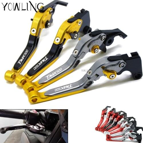 For YAMAHA T-MAX TMAX 500 TMAX500 2001 2002 2003 2004 2005 2006 2007 CNC Adjustable Extendable Motorbike Brakes Clutch Levers