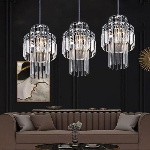 Modern LED Crystal Chandelier for Home Indoor Lighting Nordic Decor Bedroom Chandelier Lighting Hanging Lamps Kitchen Fixtures