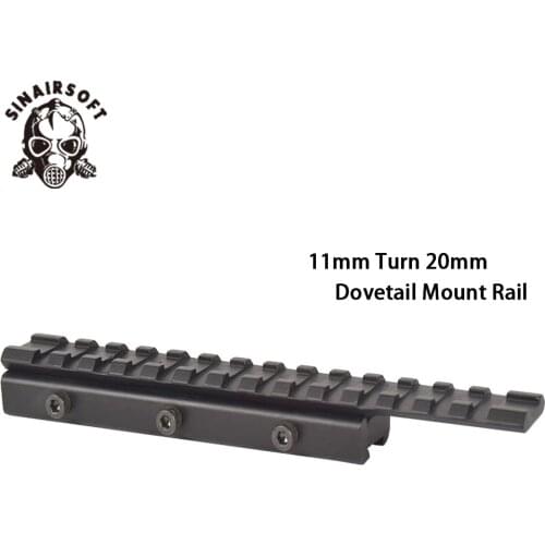 Tactics 11mm To 20mm Dovetail Rail Weaver Picatinny Rail Adapter Fit Hunting Scope Laser Base For Paintball Hunting Accessories