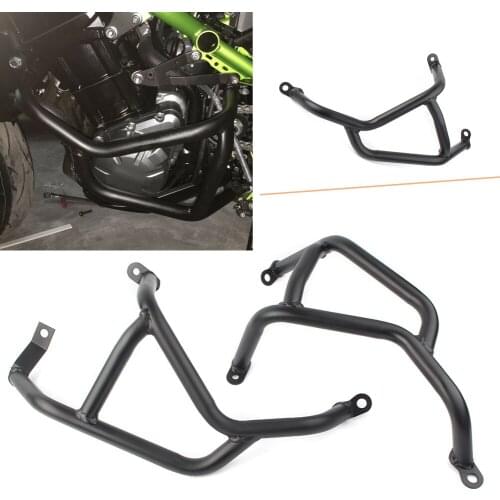 Z900 2019 Motorcycle Engine Crash Bar Guard Protector Bumper For Kawasaki Z 900 2017 2018 19 1Pair Left Right Black Steel
