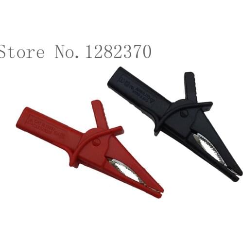 [SA] CL4204 Fully insulated safety crocodile clips 4mm socket interfaces CATIII600V / 10A --20pcs/lot