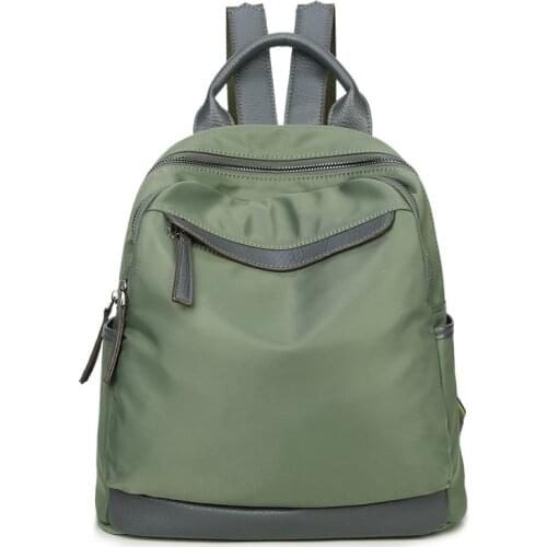 Women Backpack High Quality Vintage Oil Wax Leather Bagpack 2020 Waterproof Anti-theft Ladies Leisure Travel Back Pack New C1483