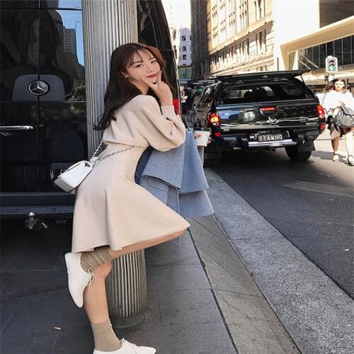 Dress Summer Print Flowers Lady Kawaii Dress Korean Casual Long Sleeve Banquet Dress Retro Cute Costume