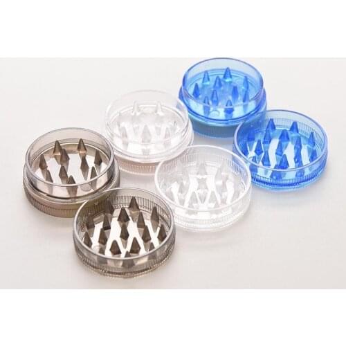 1pcs Round Shape Hard Plastic Herbal Herb Cigar Tobacco Grinder Spice Crusher Hand Muller Smoking Tool Mini Size