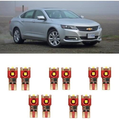 10pc w5w Car LED lighting For chevrolet IMPALA KALOS MATIZ NIVA NUBIRA ORLANDO SPARK TACUMA EVANDA HHR interior light kit