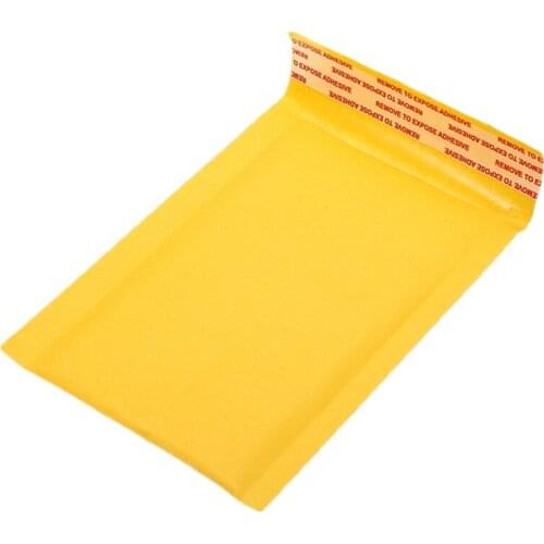 100 Pc/Lot Thickened Kraft Paper Bubble Envelopes Bags Mailers Padded Envelope with Bubble Mailing Bag Business Supplies 12X18Cm