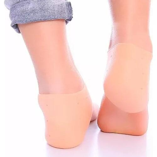 2pcs Silicon Heel Cover Foot Protection Heel Pain Men Women Crackproof Socks Heel Crack NEW Silicone Heel Protector for Shoe Pad