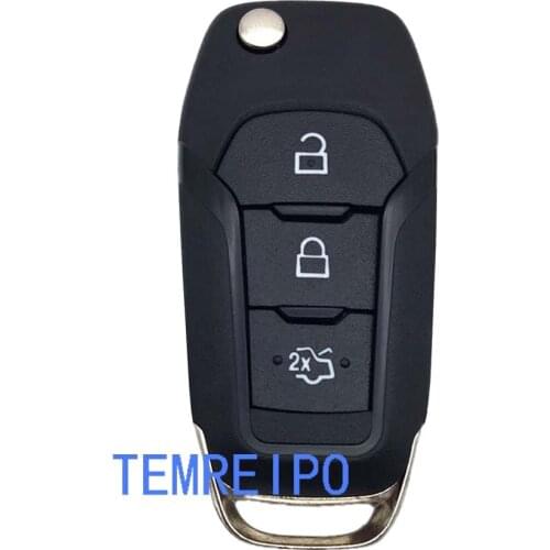5pcs/lot 3 Buttons Remote Key Cover FOB Shell Fit For Ford Mondeo Fusion 2015-2017