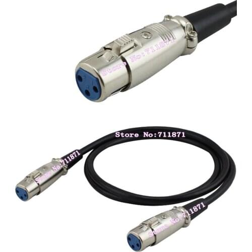 50cm Female to Female XLR Audio cable Line Cannon Female to Female Audio Line cable Female cannon XLR extension Cord wire cable