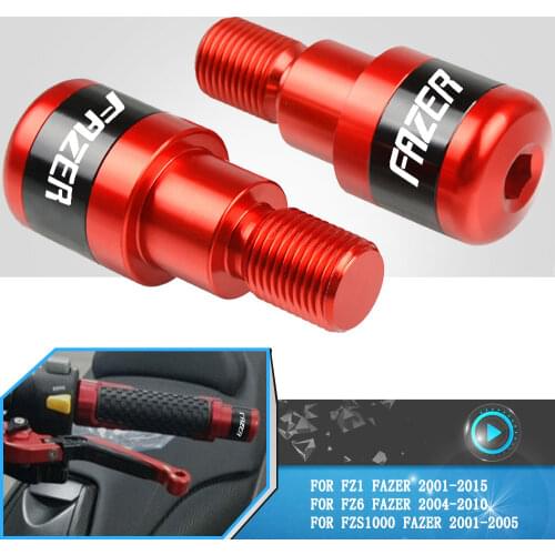 For Yamaha FZ1 FZ6 FZS1000 FAZER FZ1Fazer 2001-2015 2014 2013 Motorcycle Handlebar Grips Slider Cap Plug Aluminum Handle Bar End