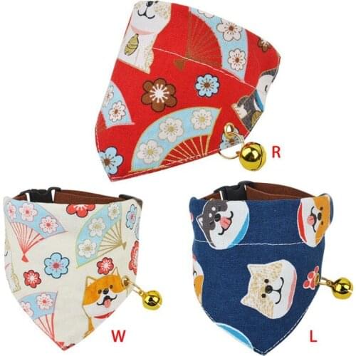 Pet Bandanas Collar for Dogs Cats Adjustable Triangular Bibs Scarf Collar