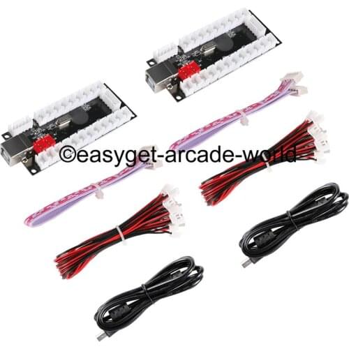 Free Shipping! New Perfect No Delay Arcade USB Encoder PC to Joystick for MAME Games & Arcade Game Controls & Retropie 3 / 3B