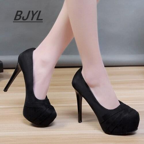 Замшевые туфли-лодочки BYTJI China At AliExpress