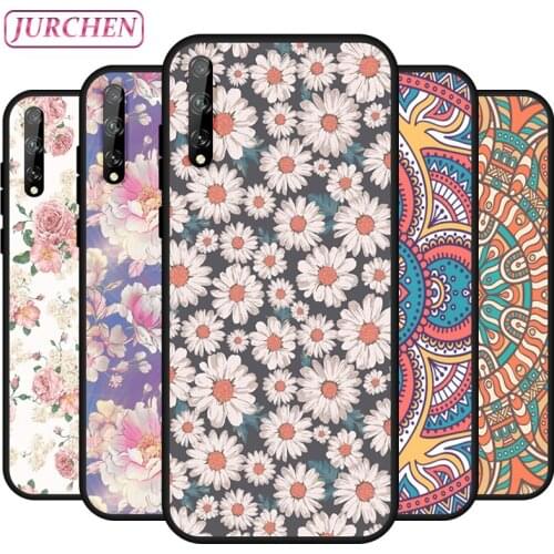 JURCHEN Silicone Phone Case For Huawei Y8P 3D Cute Cartoon Painting For Huawei P Smart S TPU Matte Thin Back Cover