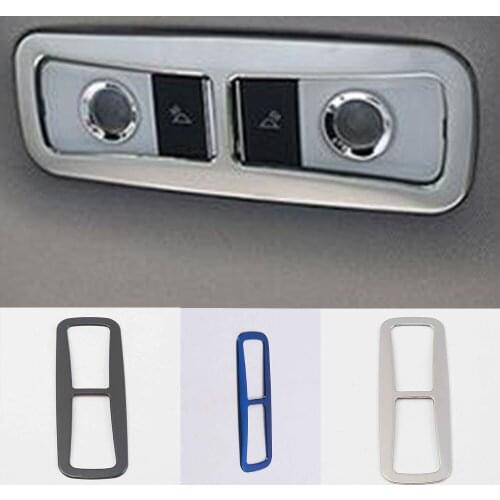 For Honda CRV CR-V 2017 2018 2019 2020 Car Stainless Steel Panel Cover Back Rear Tail Read Reading Switch Light Lamp Frame Trim