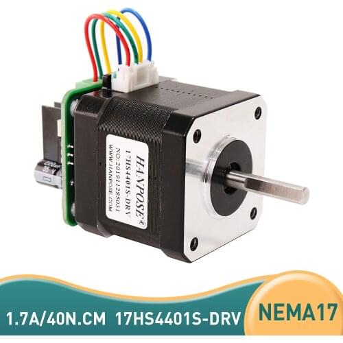 42 stepper motor integrated machine with driver 5pcs 17HS4401S 40N. cm two-phase four wire 1.8 degree hybrid 1.5A stepper motor