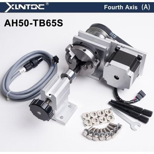 Fourth-axis CNC Engraving Machine A Axis XLNTCNC AH50-TB65S
