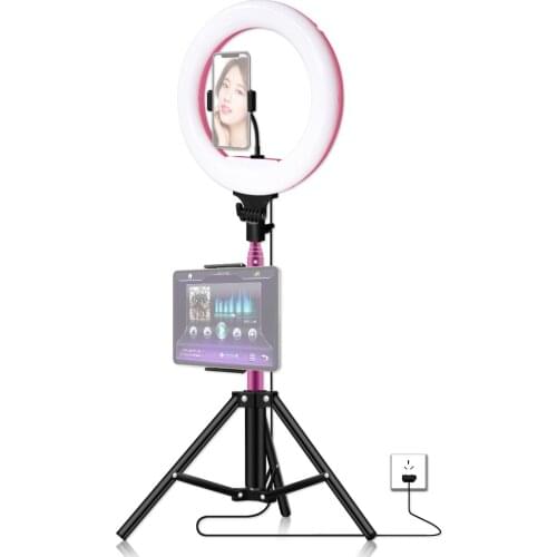 12 Inch LED Ring Light Photographic Lighting Camera Photo Studio Phone Ring Lamp 3500K-5600K Photography Light with Tripod Stand