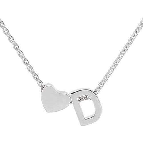 Initial NecklaceTiny Script Letter Custom Bridesmaid Gift for Wedding Dropshipping