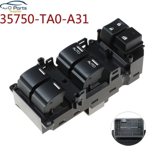New Power Window Switch Front Left For 2008-2012 Honda Accord EX 35750-TA0-A31 35750TA0A31 35750-TA0-A32 35750TA0D01