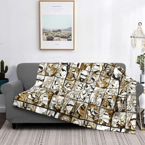 All Might Skinny My Hero Academia Collage Blanket Fleece Winter Unisex Throw Blanket for Bedroom Car Bedspreads