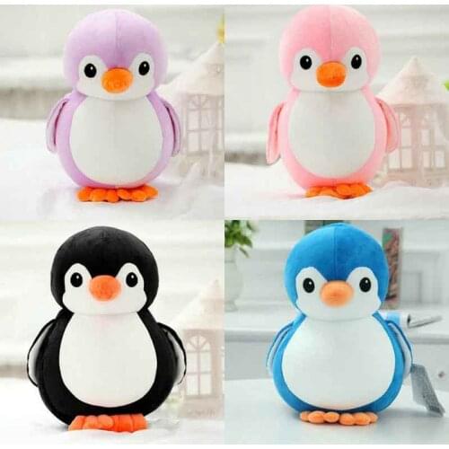 20-40cm Cute Penguin Plush Toys Black/blue/pink/purple Stuffed Nanoparticle Animals birthday gift kids toys