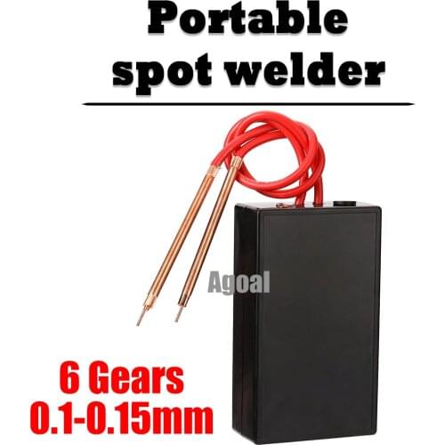 Portable 6 Gears Adjustable Mini DIY Spot Welding Machine for 18650 Battery Spot Welding Tool Kit Spot Welding Machine Welder