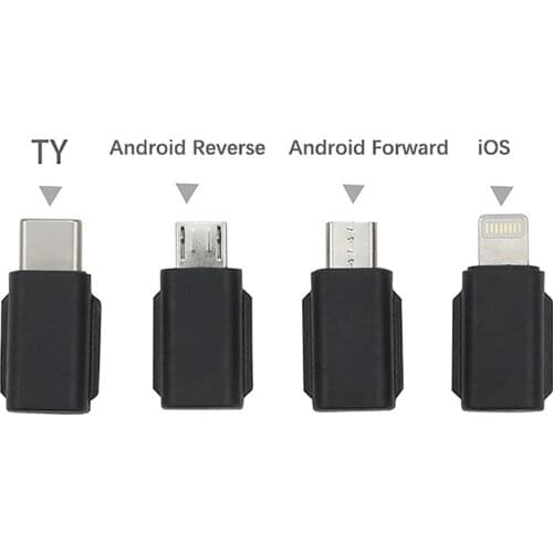 Smartphone Connector Phone Data Connector for DJI Osmo Pocket 2 Handheld Gimbal Camera Micro USB Android TYPE-C iOS Adapter