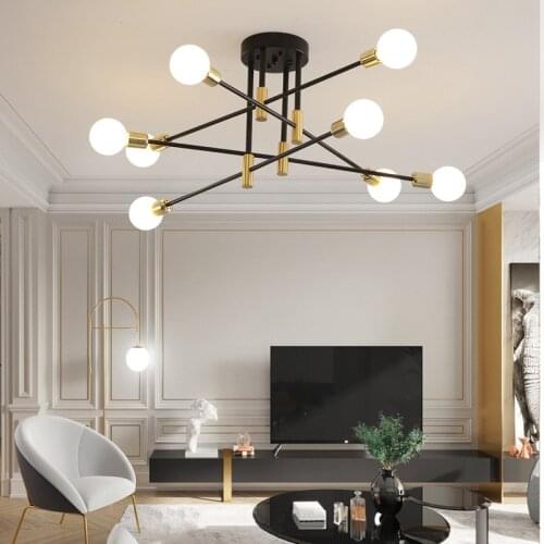 ImDGR Nordic Morden Led Ceiling Chandelier Light e27 Adjustable Indoor Pendant Lamp for Living room Berdroom Restaurant Lighting