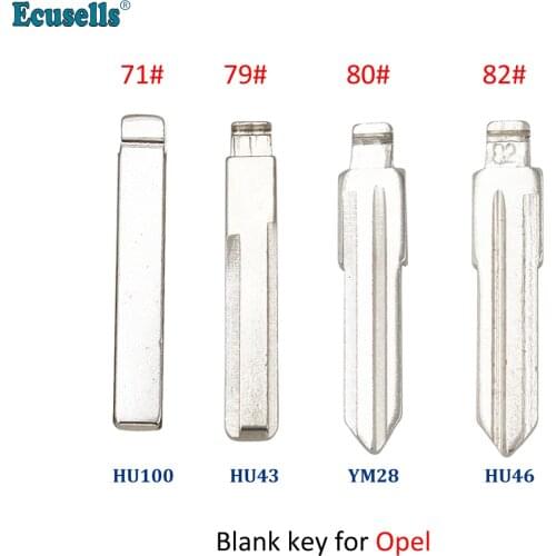 Universal Flip Remote Key Blade 71# 79# 80# 82# Car Key Blank for Vauxhall Opel Astra Combo Corsa U43 HU46 HU100 YM28 Fly Key