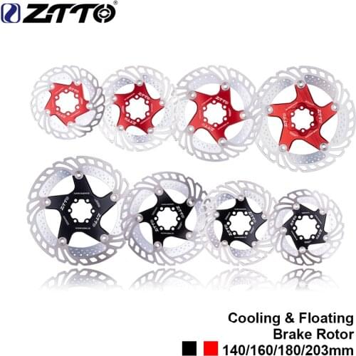 ZTTO MTB Bike brake cooling plate bicycle cooling disc speed drop floating brake disc140/160/180/203mm cooling rotor RT99 RT86