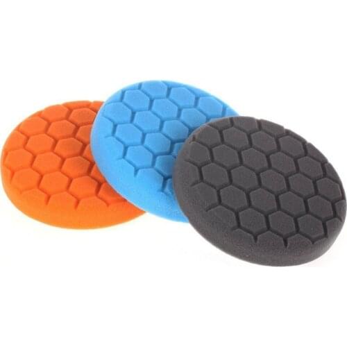 High quality hook&loop 6" Hex logic Cutting Pad Buffing Foam Sponge Polishing PadsNo slag Not broken No Glue Falure