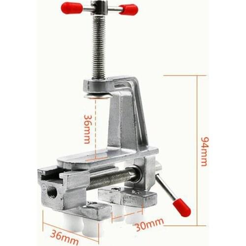 High Quality New Aluminum Small Jewelers Hobby Clamp On Table Bench Vise Mini Hand Tool Vice Hot color random