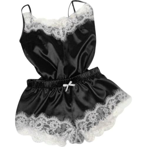Female Eyelashes Lace Bow Splicing Temptation Babydoll Sexy Porno Lingerie New Breathable Erotic Bodysuit Underwear
