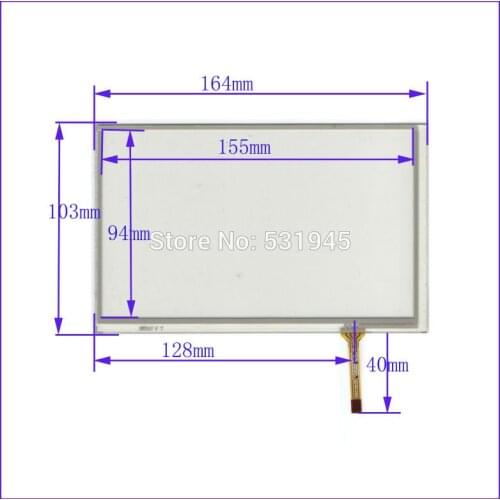 ZhiYuSun ZCR-987A-6Compatible 7Inch Touch Screen 165mm*104mmcompatible for 7 GPS GLASS 165*104 for tble for soling gps touch