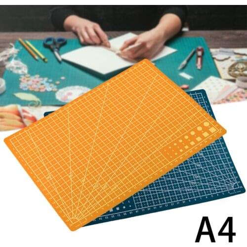 1pc A4 Single-sided Grid Lines Cutting Board Mat Self-healing Cutting Paper Board DIY for Leather Cutting 300*220mm
