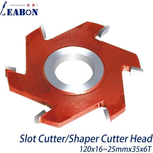 1piece Solid Chrome Steel Slotting Cutter Head For Woodworking 16mm-25mm Height 120x35mmx6T
