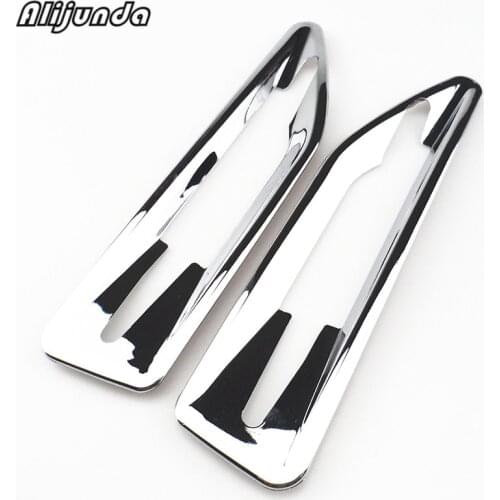 2 pcs per side Side Light Decoration Trim Cover Chrome Styling for KIA RIO K2 2011 2012 2013 2014, ABS Auto Accessories
