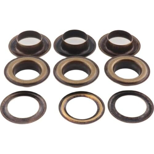 50sets Metal Eyelets with Grommet With Washer Fit Leather Craft Shoes Belt Cap For DIY Scrapbooking Shoes Practical Accessories