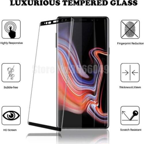 500pcs 3D Curved Tempered Glass For Samsung Galaxy S9 Note 9 8 S8 Plus Full Cover Screen Protector Fast ship