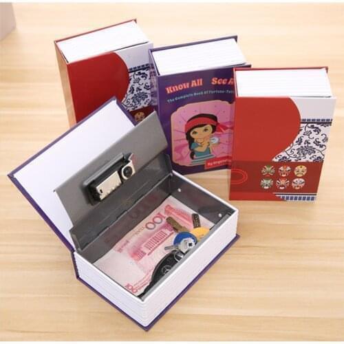 Password Locker Kid Gift Dictionary Mini Safe Box Book Hidden Secret Security Safe Lock Money Jewellery Certificate Storage