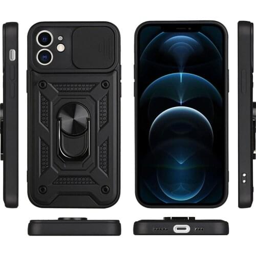 Phone Case For Iphone 12 11 Xs Pro Max Play Power Stylus Edges Cover For Iphone Xr X 8 7 Plus Se Armor Ring Holder Lens Protect