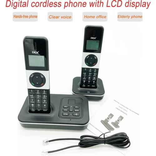 Digital Cordless Phone With LCD display Answer Machine Handfree Voice Mail Backlit LCD Wireless Landline Telephone For Office