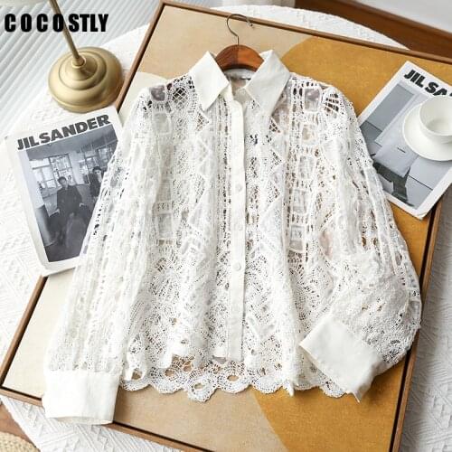 Ажурные блузки COCOSTLY China At AliExpress