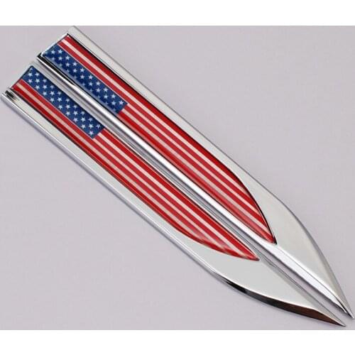 Car Decoration Strip Metal National Flag Sticker Car Styling For Renault clio megane 2 3 captur logan kadjar laguna 2 fluence