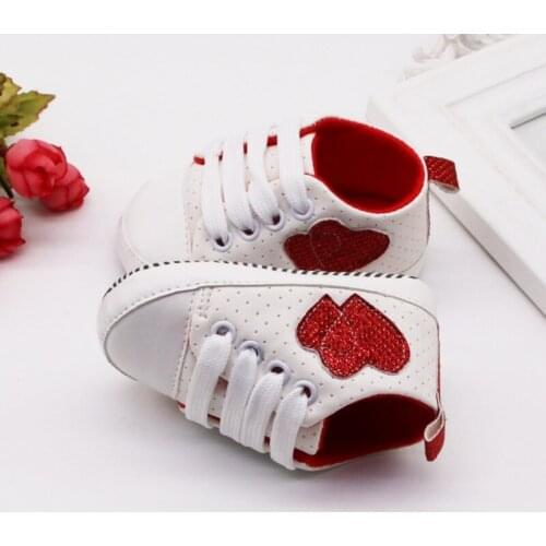 Infant Kid Boy Girl Heart Pattern Shoes Soft Sole Canvas Sneaker Toddler Shoes Baby Walking Shoes Breathable Bebek Ayakkabi
