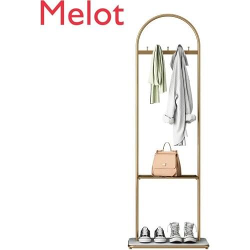 European Luxury Floor-Type Clothes Tree Modern Bedroom Simple Personality Creative Metal Iron Art Clothes Hanger